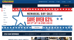 Desktop Screenshot of cyclegear.com